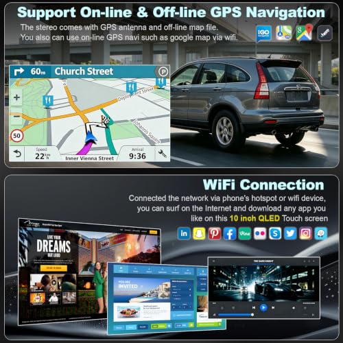 Image of Android 15 + 128GB Car Radio Stereo for Honda CRV 2012-2016