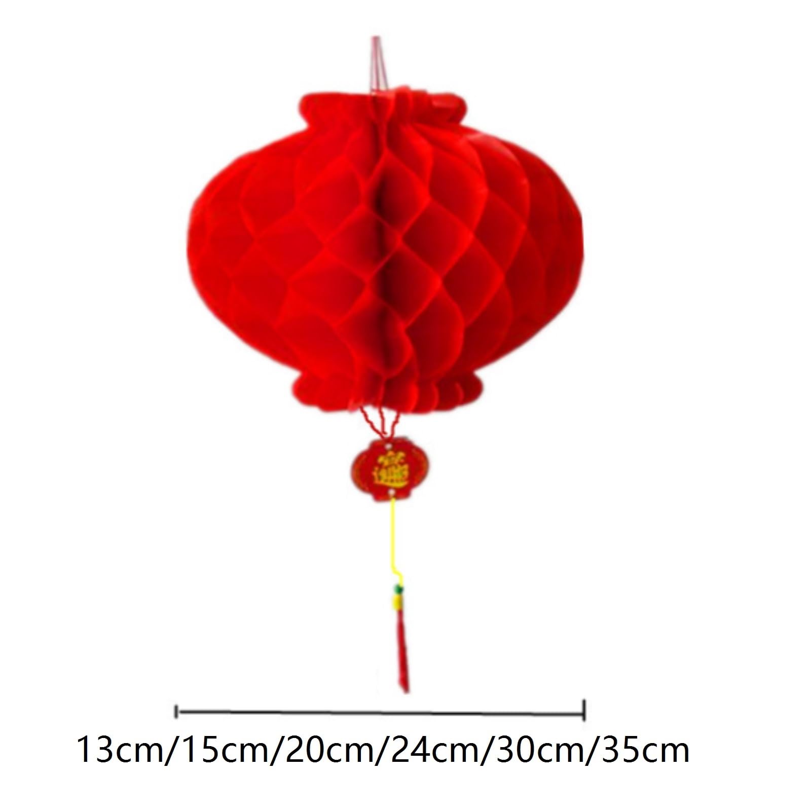 Papierowe Lampiony 20 Sztuk Czerwonych Chińskich Lampionów Dekoracyjnych Na Noworoczne Święto Wiosny Dekoracje Imprezę(30cm)