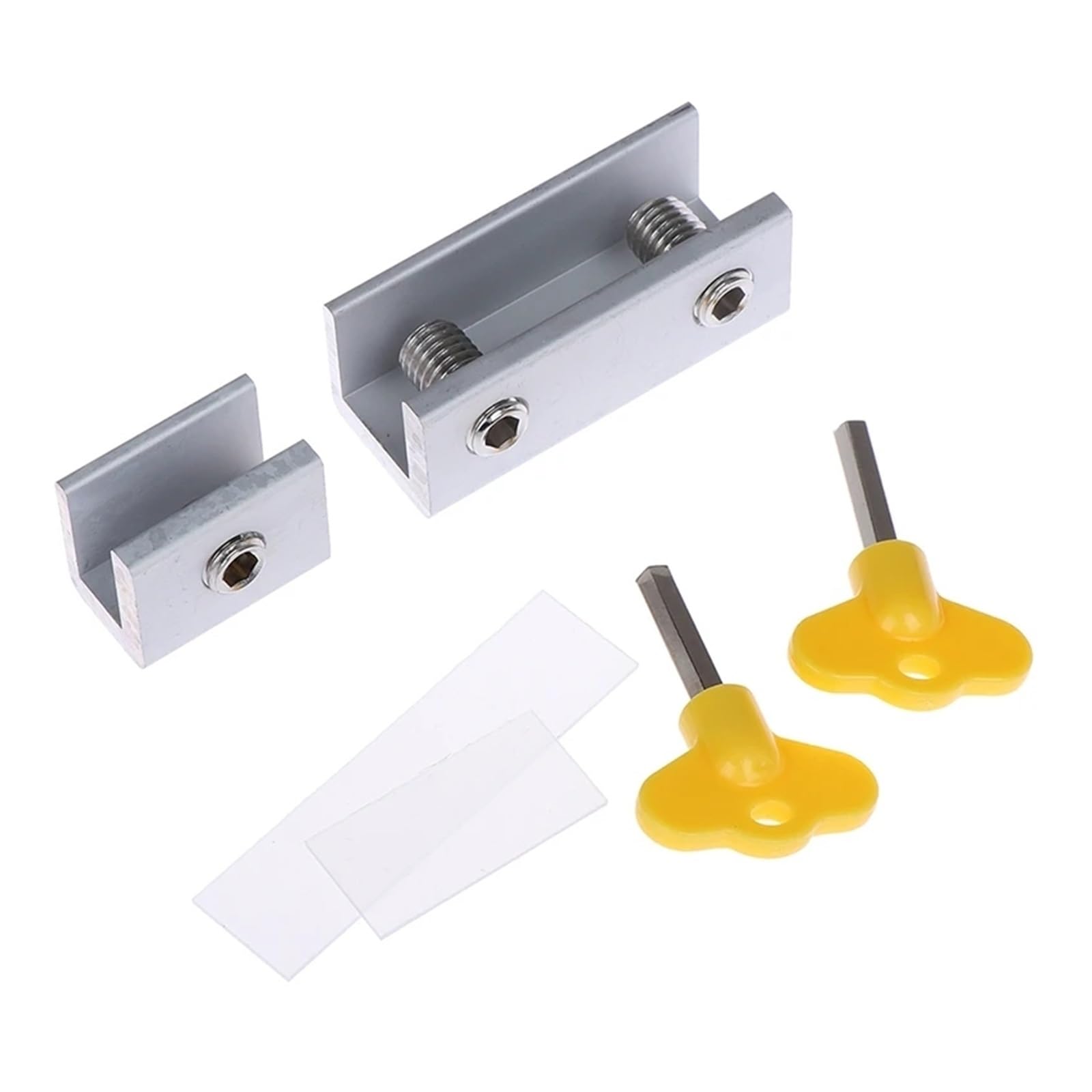 topes para cerraduras de Ventana, Restrictor de Cerradura de Llave de Seguridad for Ventana de Puerta corrediza de 7,8 a 16,5 mm(10.5mm)