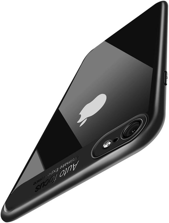 Shrimp iPhone 7 Case, iPhone 8 Case Ultra Slim 360 Full Protection Anti-Scratch Slim Fit Bumper Cover with Transparent Clear Back for Apple iPhone 7(2016) / iPhone 8(2017) -Black
