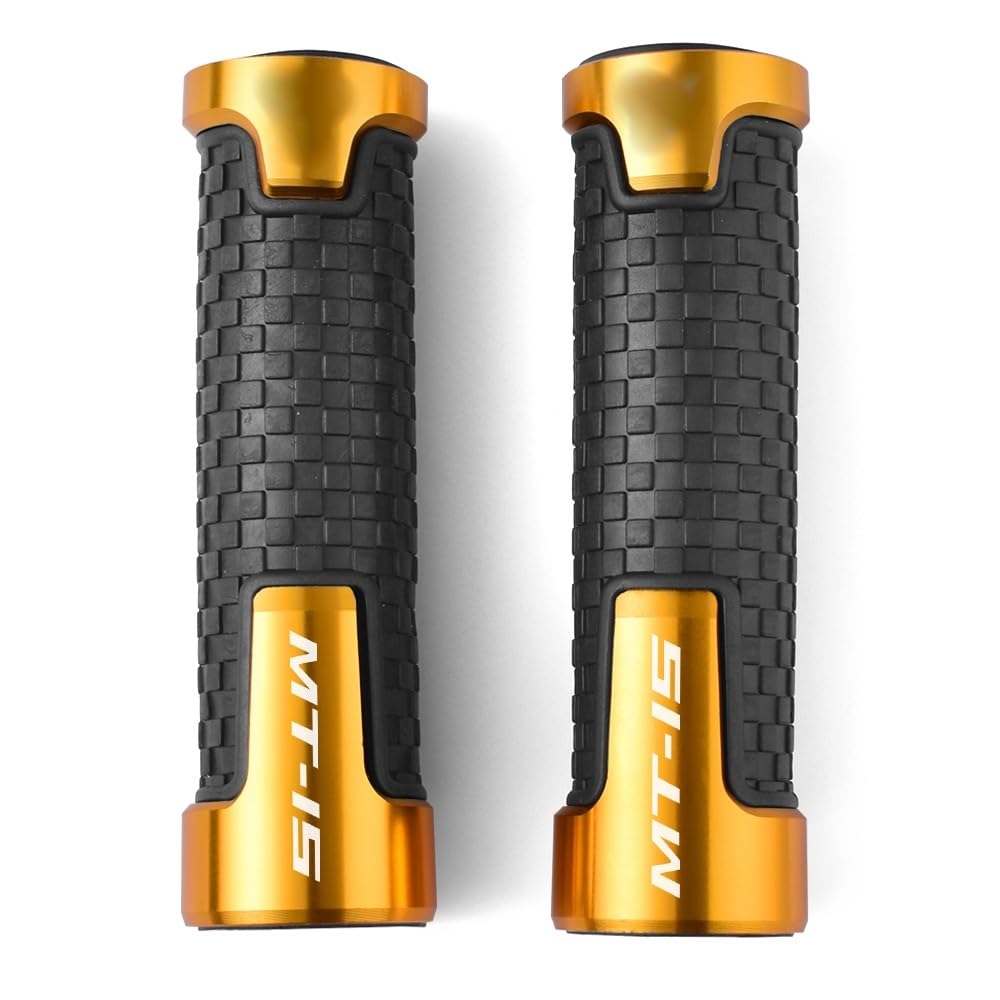 Empuñaduras de manillar CNC de 22mm en color oro para mejorar el agarre de tu MT-15
