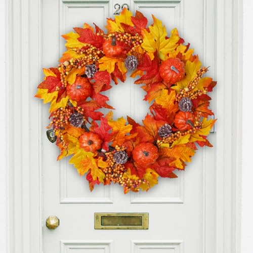 DiliComing Fall Wreath Front Door Wreath - 20