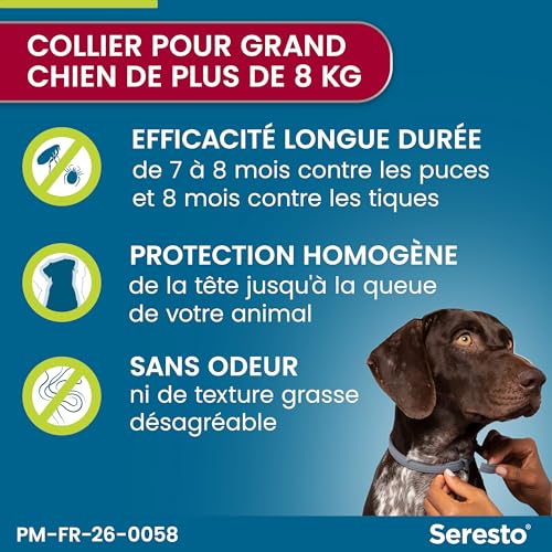 Seresto Collier Grands Chiens - Protection anti-puces et tiques - Image 3