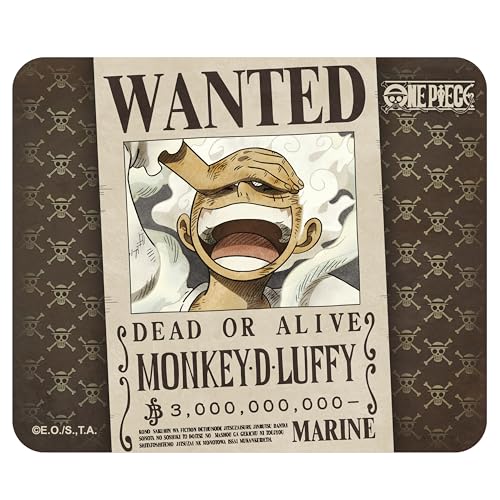 ABYSTYLE One Piece - Alfombrilla de ratón flexible Wanted Luffy