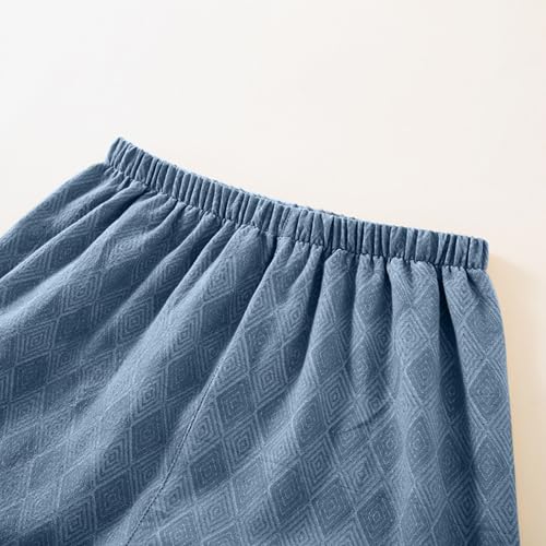 Cambkatl Matching Shorts Pajamas Set for Men Argyle Print Summer Short Sleeve Button Down Sleepwears 2Pcs Loungewear Pjs Sets3