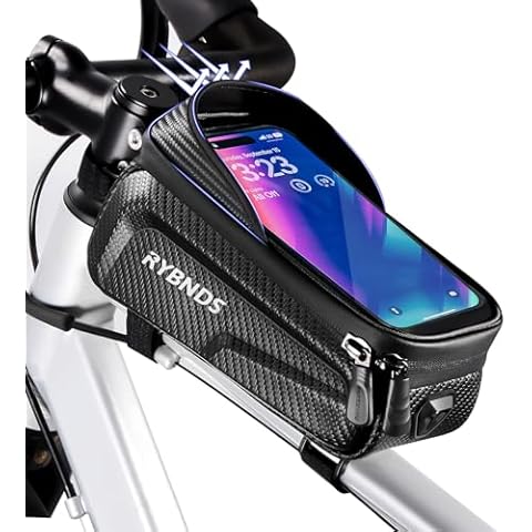 Waterproof Bike Frame Bag, Large Capacity Bike Phone Holder Cover