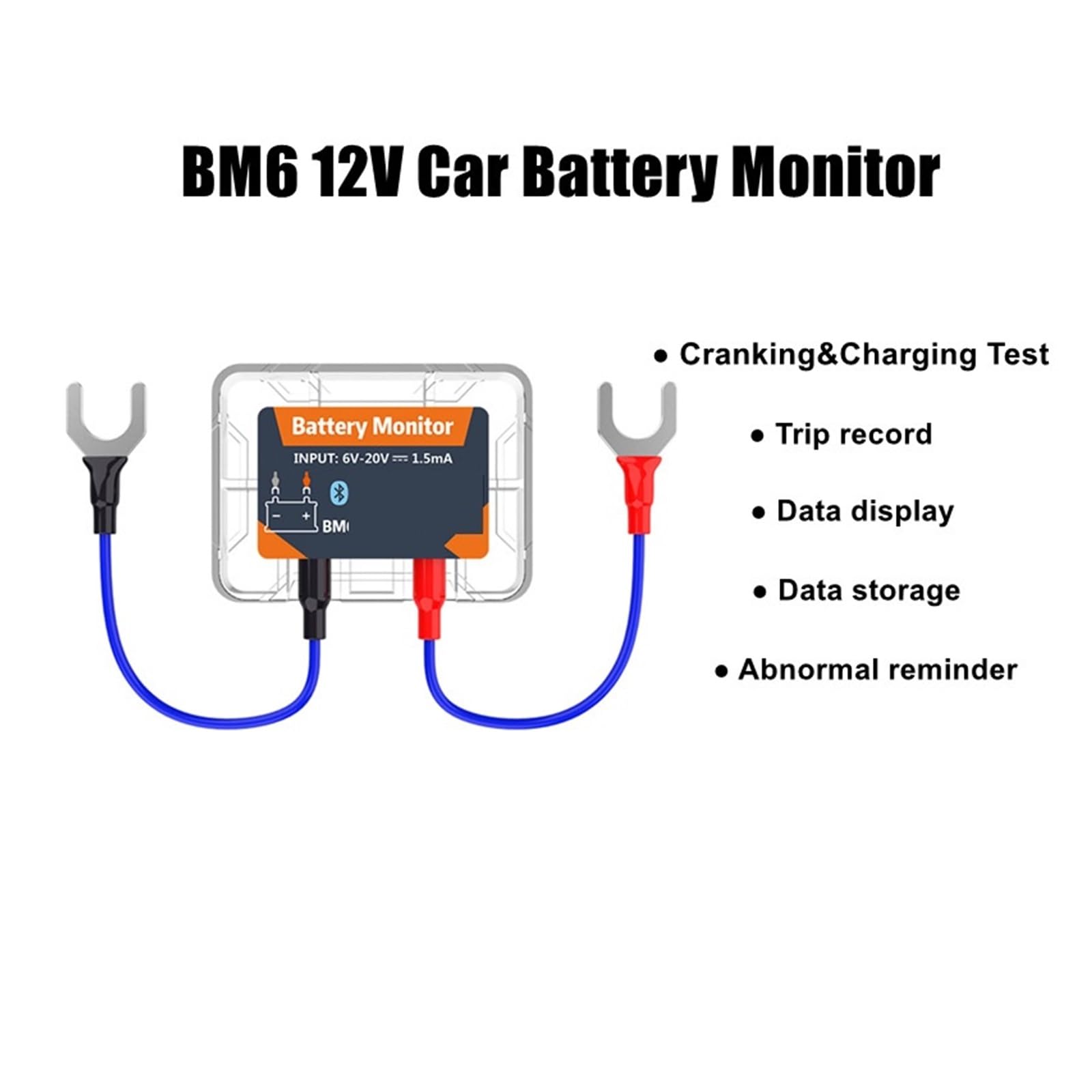 Inalámbrico Bluetooth 4.0 12V Monitor De Batería BM6 Con Control De Estado De Batería De Automóvil Probador De Batería De Monitoreo
