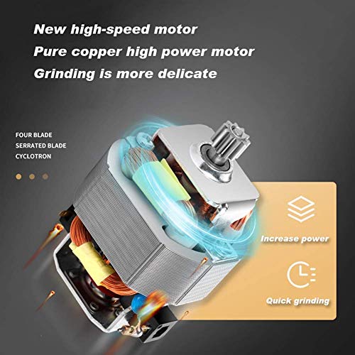 SXLCKJ Kaffeemühle für sichere geräuscharme Kaffeemühlen elektrische elektrische Kaffeemühle klein für zu Hause H… – Bild 5
