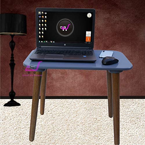 Image of Shoppee Fold-able Oval Shaped Side Table /Tea Coffee Breakfast Laptop Table (Grey)
