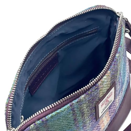 Harris Tweed Women’s Square Shoulder Country Green Designed Bag – Handwoven Wool from Scotland4