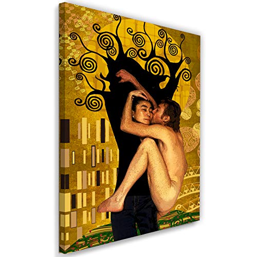 Tableau toile Gustav Klimt pour habiller un mur vide sans faire de travaux
