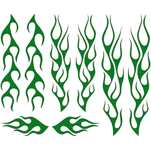 tstz BIKE FRAME VINYL DECALS STICKERS FLAME SET Bike Frame