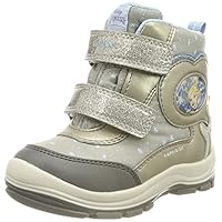 Geox Baby FLANFIL Girl B ABX Snow Boot, Dk Silver, 3.5 UK Child