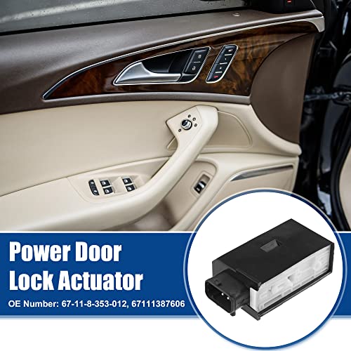 Image of ACROPIX Front Left Right Door Lock Latch Actuator Replacement Fit for BMW 318i - Pack of 1 Black White