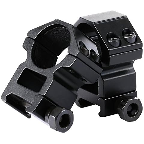 Dophee 25.4mm Scope Rings 21mm Rails Mount Rifle Weaver Picatinny High Profile X2 Cover