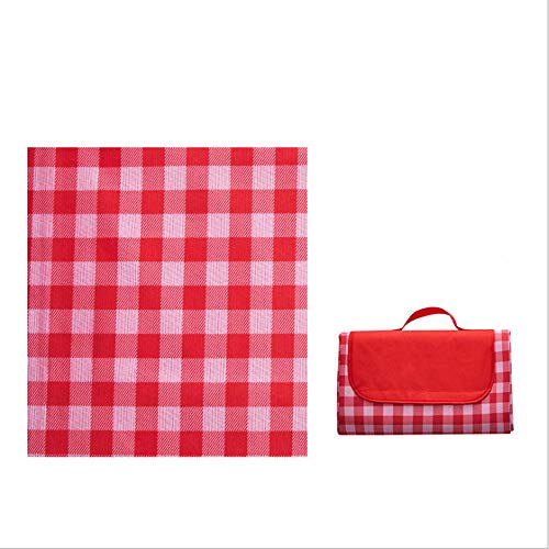 Tragbare Picknickdecke Gitter Wasserdichte Zusammenklappbare Camping Matratze Babyklettern Outdoor Strand Picknickdecke Mehrpersonen Picknick200cm *