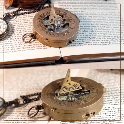 Brújula de latón personalizada grabada para graduación miniatura 4
