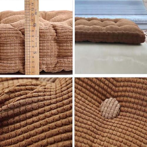 Coussin touffeté en lin pour terrasse et banc extérieur - 4