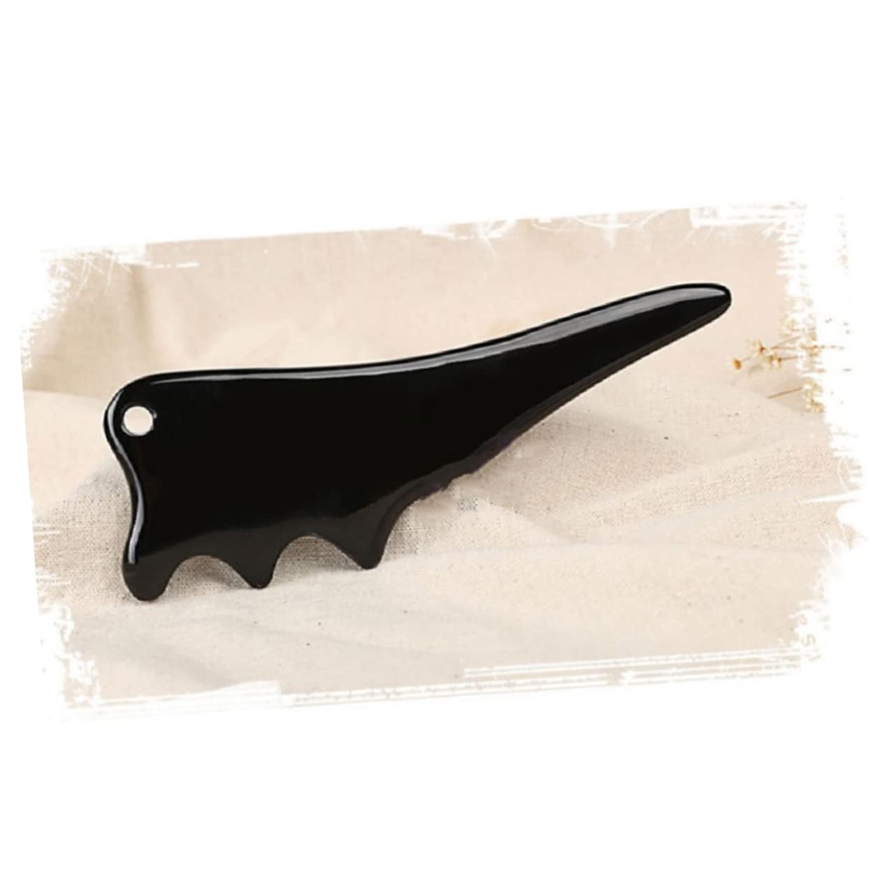 3piezas Placa De Raspar Multifuncional De Cuerno Natural Diseño De Cabeza De Pájaro Para Masajes Faciales y Corporales Herramienta De Gua Sha Para Cuello y Espalda