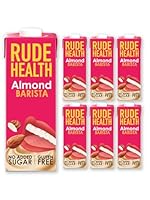 Rude Health 6 x 1 Liter Barista Mandeldrink, 100% natürliches Getränk, laktosefrei, milchfrei und glutenfrei, ohne Zuckerzusatz, gesund und vegan