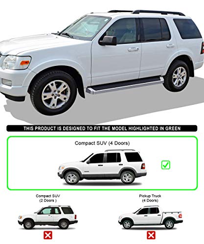 Estribos APS Premium 6in para Ford Explorer 06-10 miniatura 2