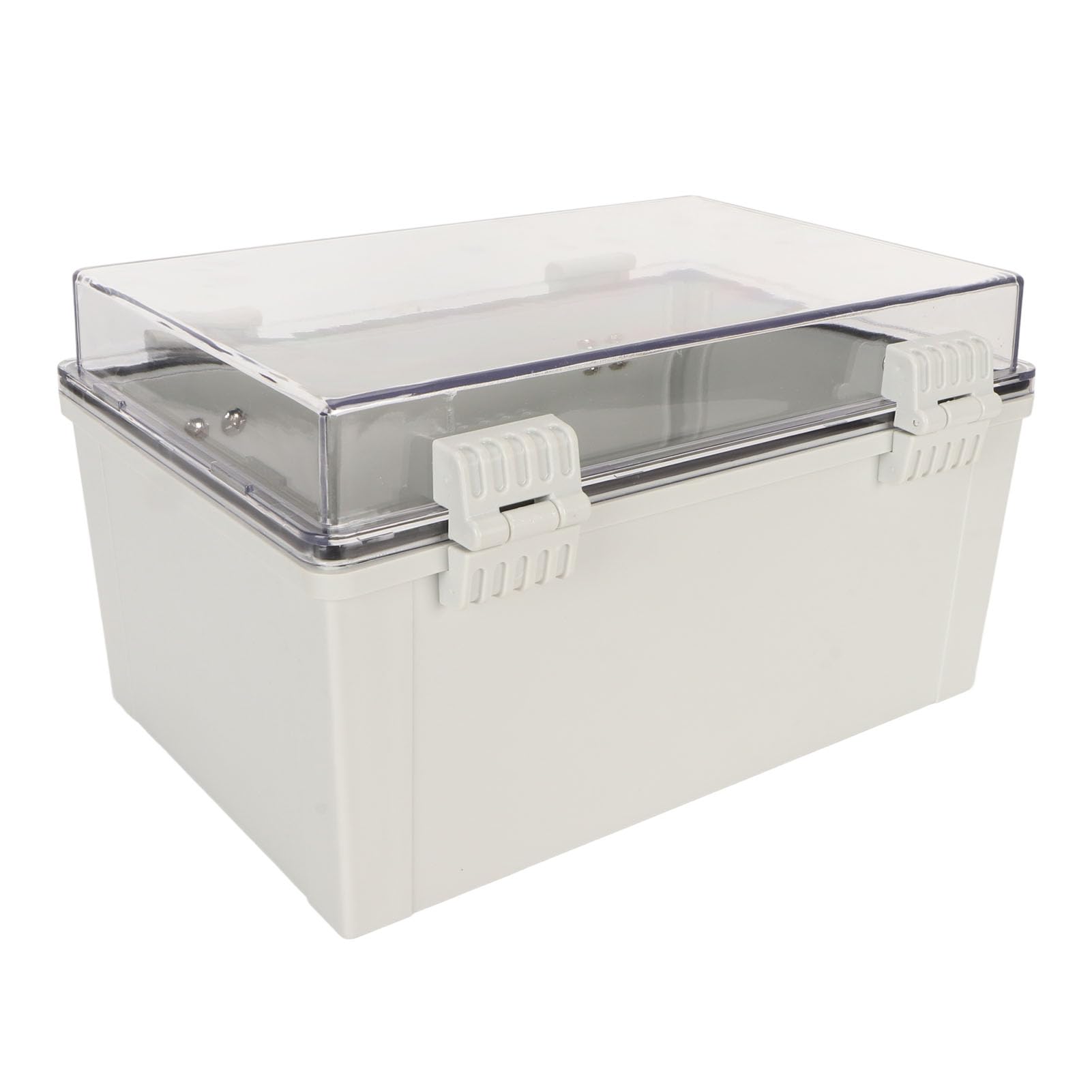 Junction Box, ABS Plastic IP66 Waterproof Dustproof Electrical Boxes with Transparent Cover, Outdoor Universal Project Enclosure White, 3.9 x 3.9 x 2.8 inch-image-28