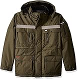 Verstellbare Ärmelbündchen mit Druckknöpfen und versteckten Sturmmanschetten, um die Wärme drinnen und das Wetter draußen zu halten. Label auf der unteren Taschenklappe