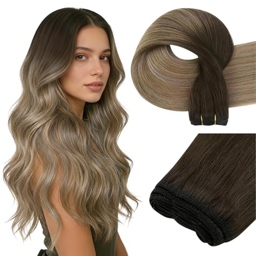 Easyouth 22 Inch Sew in Hair Extensions Real Human Hair