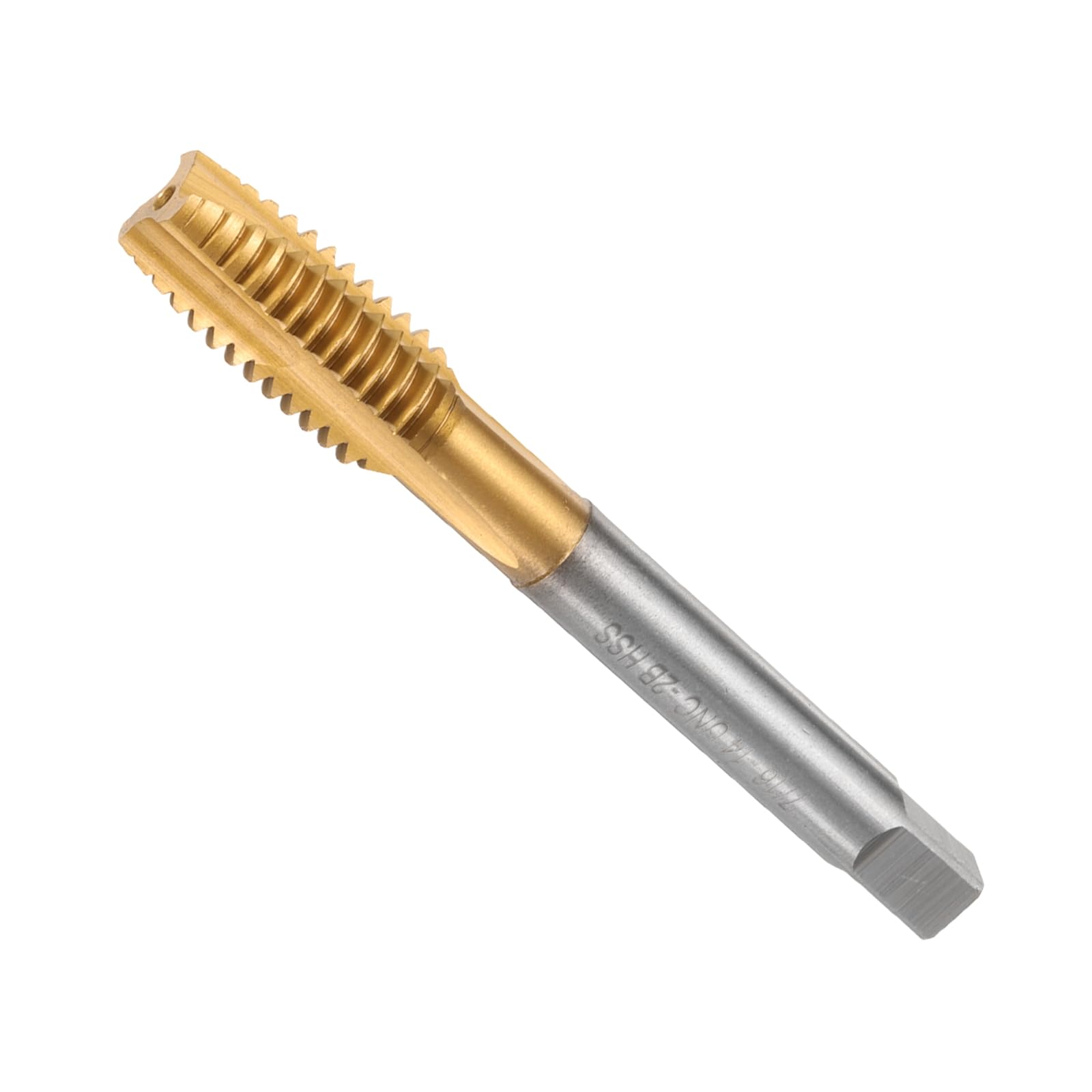 QUARKZMAN 7/16-14 UNC B2 Spirale Punto Filettatura Maschio, Maschio Filettatura Attrezzo Maschiatura, Titanio Rivestito 6542 Acciaio Ad Alta Velocità Macchina Maschi Maschiatura Bit