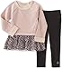 Calvin Klein Baby Girls' French Terry/georgette Tunic With Leggings Set