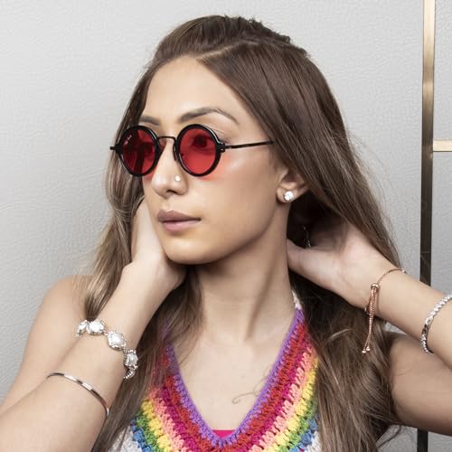 Image of Ted Smith Men's Women's UV Protection Metal Round Sunglasses