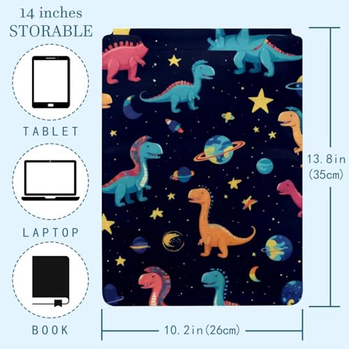 Housse pour ordinateur portable Dinosaur Universe en velours hollandais - 4