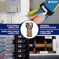 Brady M210 tragbare Etikettendrucker - Beschriftungsgerät & portable Label Printer - Etikettierer Drucker Gerät für Etiketten & beschriften - inkl. 1 Etikettenpatrone - ersetzt BMP21-PLUS – Ansicht 2