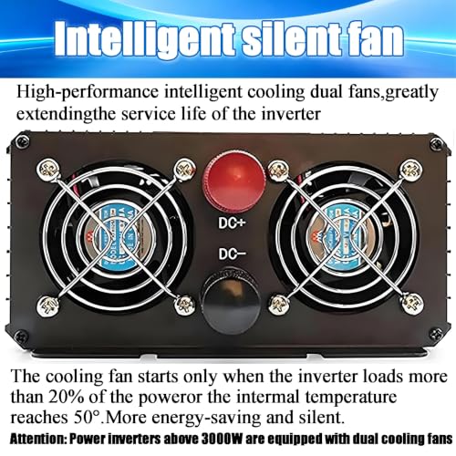 Inversor onda sinusoidal pura 6000W transformador de voltaje de 72V a 220V 6