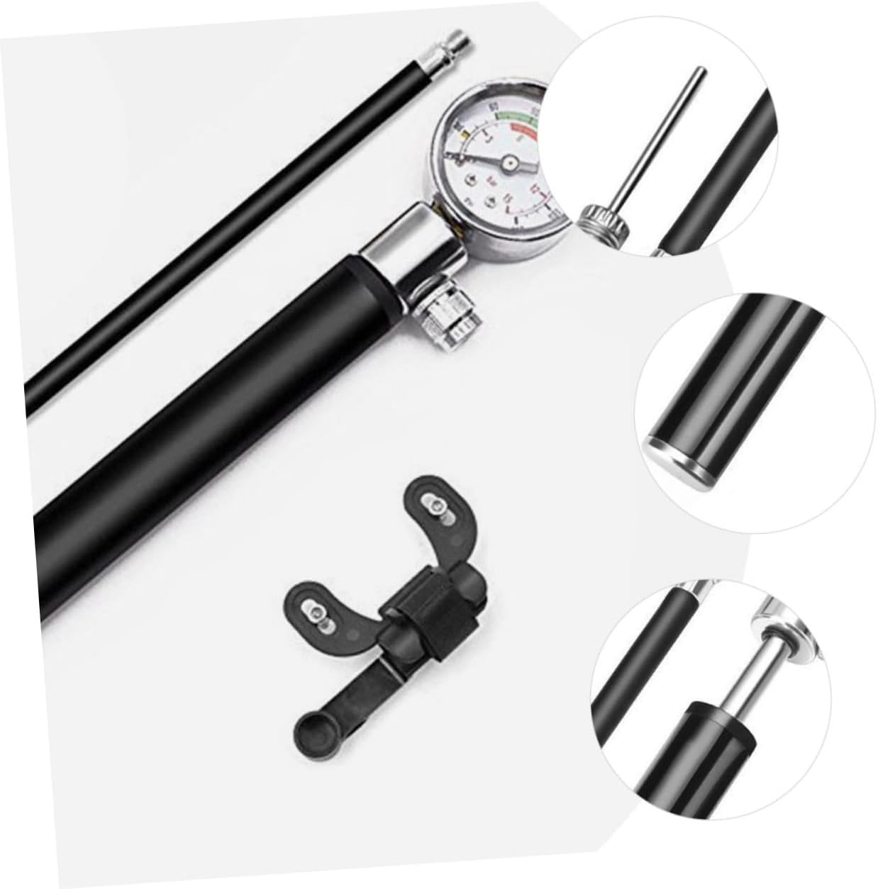 Inflator Pump for Bike Tires High Pressure Fitting Compact Bicycle Pump