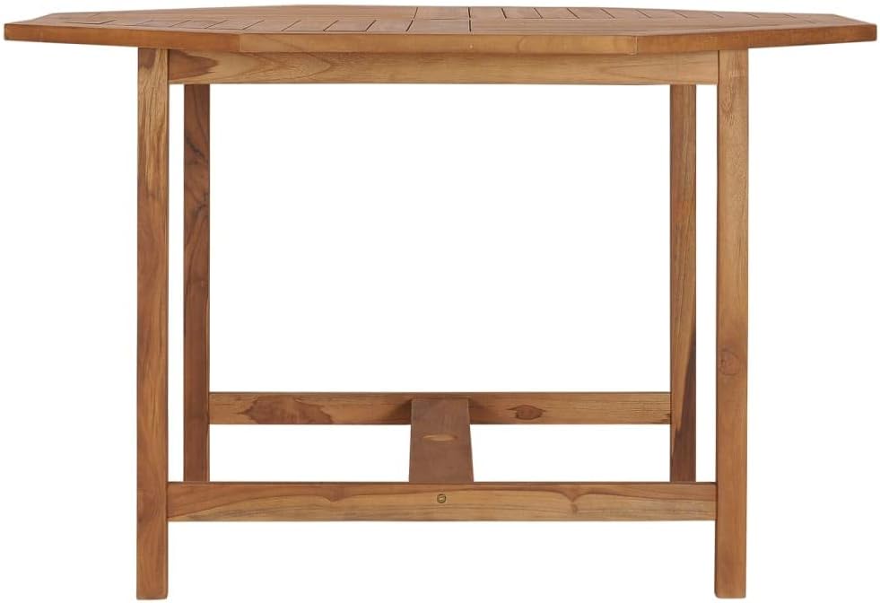 Patio Dining Table,Leisure Table,Garden Tables,Camping Tables,Outdoor Tables,Decorative Tables,Balcony Tables,Tea Tables,for Patios,Decks,Lawns,Gardens, 43.3"x43.3"x29.5" Solid Wood Teak