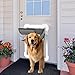 3-Flap Steel Large Dog Door for Exterior Doors with Sliding Lock Panel, Energy-Efficient Insulated Pet Door, Extreme Weather Doggy Door with Telescoping Tunnel, Never Rust（Pets Up to 100 Lb）