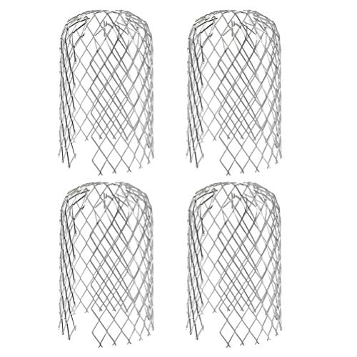 QLOUNI 4pcs Filtros de Canaletas de Mallas Protectores de Metal Hojas para...