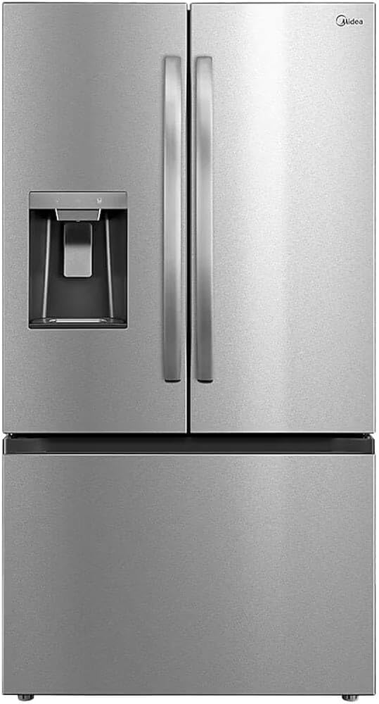 Midea MRF29D6AST 29.3 Cu. Ft. Stainless Steel 3-Door French Door Smart Refrigerator with Dual Ice Maker