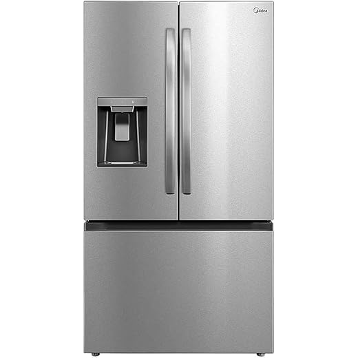Midea MRF29D6AST 29.3 Cu. Ft. Stainless 3-Door French Door Smart Refrigerator