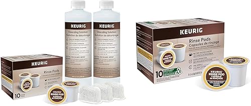 Keurig Kit de mantenimiento de cerveza, incluye solución de descalcificación, cartuchos de filtro de agua y cápsulas que reduce el transporte de