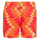 adidas Jungen Football-Inspired Graphic Swim Kids Swimwear, Pure Orange/White, 9-10 Years