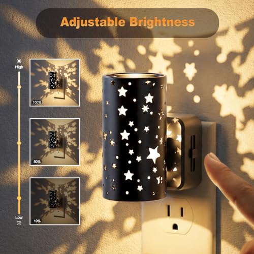 Image of JandCase Night lights Plug into Wall, 2 Pack Starlight Night Light for Kids