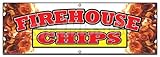 72" Firehouse Chips Banner Sign Chips Restaurant Snacks subs Combo