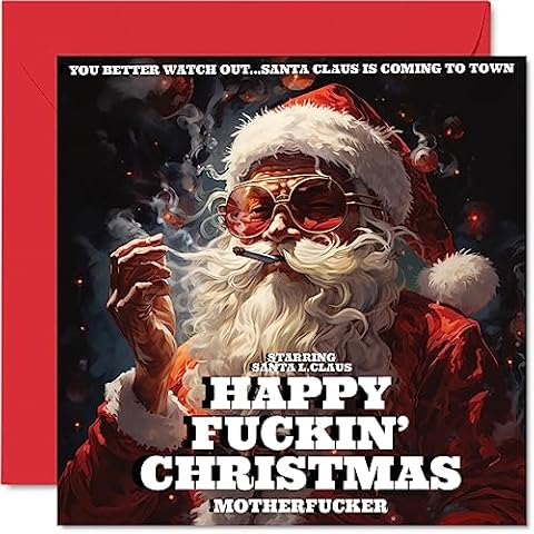 Rude Christmas Card - Happy F**ckin Christmas Cover