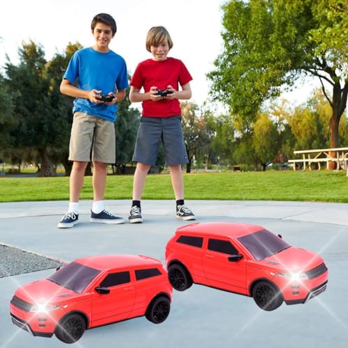 Image of KIDZYMON RC Car High Speed Mini 1:24 Scale USB Rechargeable Remote Control Car for Kids | Racing Car I Red Colour