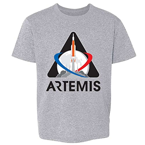 Pop Threads NASA Artemis Program Mission 1 Patch Moon Baby Toddler Kids Girl Boy T-Shirt
