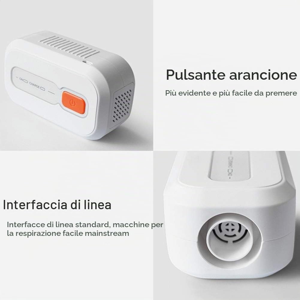 Cpap Cleer Sitizer, con Batteria di Ricarica 2000mah Apnea Notturna Versione Semplificata per Tubo Flessibile Maschera Cpap Tubo Tubo