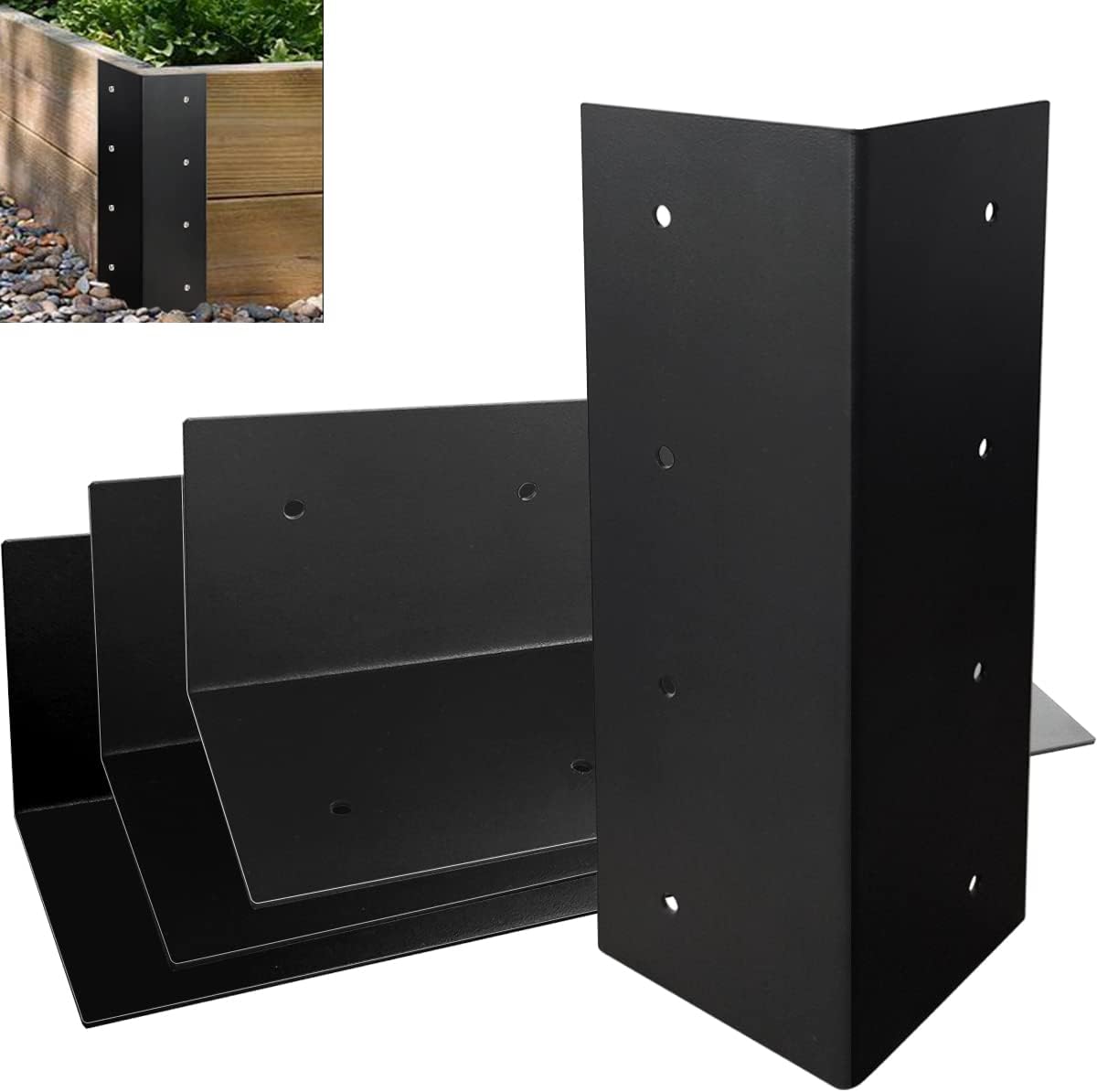 Tigerden Set of 4 Raised Garden Bed Corner Brackets for