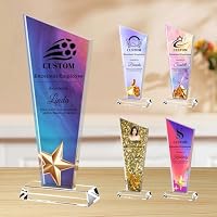 NGBEWU Trofeos de Cristal Personalizados - Trofeos Grabados con